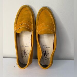 Cole Haan Mustard Yellow Loafers